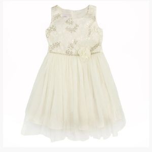 Bonnie Jean Sequin Mesh Dress